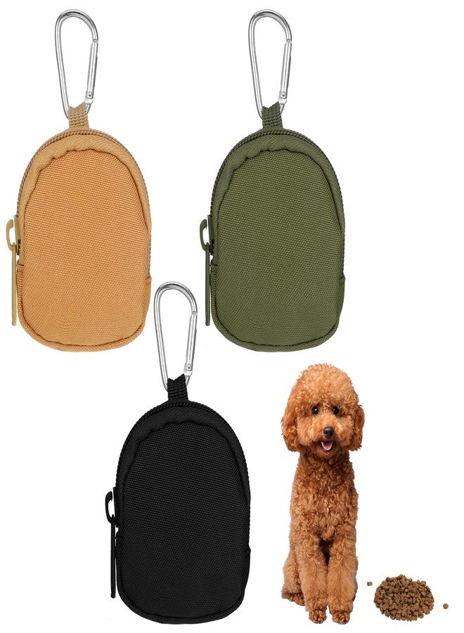 Alrhso Dog Training Reward Pouch 3 Pcs Dog Treat Pouches with Carabiner and Zipper Reusable Dogs Treats Container for Training Reward, Travel or Outdoor Use - Image 1